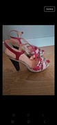 Buty na obcasie Desigual 40 różowe sandały