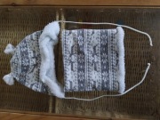 Komplet ciepła czapka z kominem