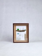 Obrazek w ramce sea glass morskie szkło kwiatki roślinki morskie skarby