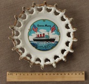 Talerzyk ozdobny - statek QUEEN MARY LONG BEACH CALIFORNIA