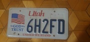 Utah tablica rejestracyjna usa oryginal