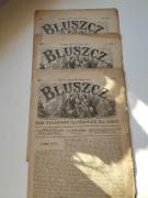 3 numery XIX wiecznego czasopisma Bluszcz dla kobiet numery 4,8,9 1891 rok
