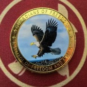 Kolekcjonerski zestaw numizmatów z orłem, symbolem wolności (1)