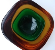 paterka wspaniałe Murano Sommerso proj Flavio Poli