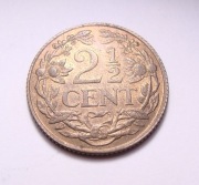 Holandia 2 i 1/2 cent 1941 PIĘKNA!
