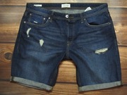 JACK&JONES- RICK- SHORT- SPODENKI- DESTROYED- VINTAGE- pas 95 cm