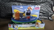 Bluey canoe nowy kajak bluey z wiosłem i rybką do kąpieli 