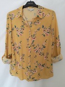 F&F__Piękna żółta koszula w kwiatki wiskoza__40/L
