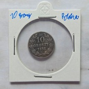 Stara Moneta Polska Wolne Miasto Kraków 10 Groszy 1835 r.