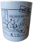 Kubek firmy SPECJAŁ - UNIKAT - 2000 rok - Andrzej Mleczko - NOWY