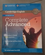 Cambridge English Complete Advanced Student's Book with Answers –l