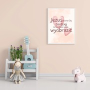 Plakat chrześcijański dla dzieci - Jezus, droga, prawda, życie