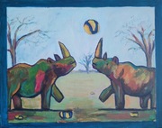 Oryginalny obraz M. Maciałek: Zagrajmy w siatkówkę