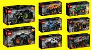 Lego Technic Monster Jam kompletna kolekcja, seria, monster trucki 42118