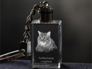 Kurilian bobtail brelok sześcienny Świecący