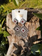 Oryginalne indyjskie kolczyki Etno Geometryczne Boho Tribal