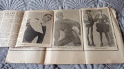 Oryginalne wycinki z gazet Moda vintage 