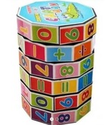 Walec matematyczny gra logiczna zabawka dla dzieci do nauki liczenia