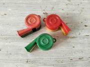 Stare zabawki gwizdki PRL NOWE, stara zabawka PRL 