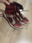 Free people 40 wysokie sneakers bordowe skóra