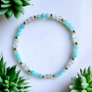 Bransoletka z Turmalinu i Amazonitu