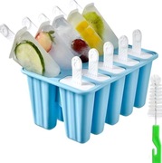 10 szt. silikonowe formy do lodów bez BPA, łatwe wyjmowanie