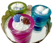 Świeczka sojowa eko Zapach morza Woskowe muszle