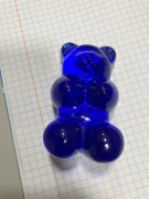 figurka misia „haribo” ?leonardo? szklana vintage