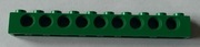 Lego 2730 Zielona technic, klocek 1 x 10 z otworami 8213