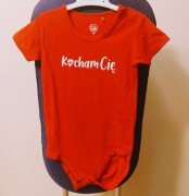 Cool Club, Body czerwone z krótkim rękawem, rozm. 98 "Kocham Cię"