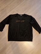 Czarna bluza welurowa,Oversize,