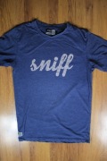 T-shirt Sniff r. L niebieski kr rękaw bawełna 