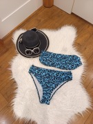 Strój kąpielowy bikini bandeau XL |push-up | panterka | nowy