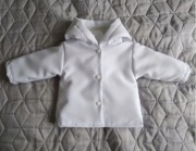 KELLO - Biała kurtka kurteczka na chrzest na 68 cm
