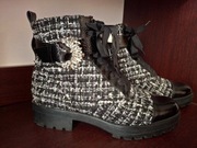 Michael Kors Frieda Tweed Booties botki  rozmiar 38,5 cm plus gratis