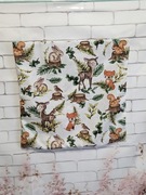 Poszewka na poduszkę 40x40 las lis sarenka bawełna, pościel 