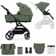 Wózek Kinderkraft Yoxi 2w1 - Mystic Green (NOWY)