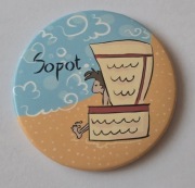 Magnes na lodówkę Sopot Trójmiasto Morze Bałtyckie (2K).