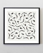 Plakat „Pływaczki” grafika retro vintage