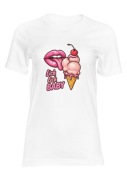Koszulka z nadrukiem "Lick Lick Baby"