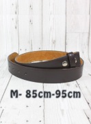 Nowy pasek do spodni męski skórzany brązowy 100% włoska skóra