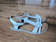 Lasocki sandałki damskie 37 białe skórzane lato