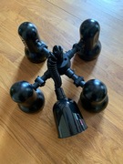 Lampa wisząca na ściągu, regulowana lata 80-te