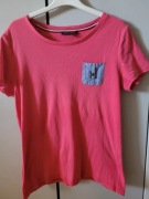 Tommy Hilfiger T-shirt damski krótki rękaw 38 / M – klasyczny design