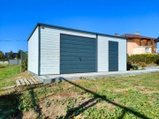 Garaż blaszany biały+antracyt 3x6 6x5 6x6 7x6 9x6