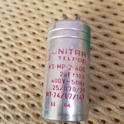 Kondensator rozruchowy Unitra telepod 2UF 400V sprawny Polski cena