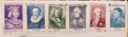 Francja jedna z cenniejszych serii 1053-8 postaci Laplace Renoir kasow.1956