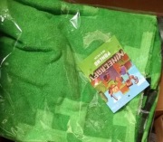 Minecraft poncho ręcznik dziecięcy