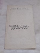 Szkice o tabu jezykowym Leszczyński
