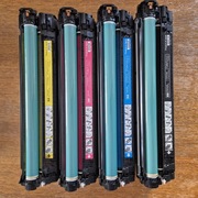 HP CE740A CE741A CE742A CE743A * ORYGINALNE TONERY * Używane *